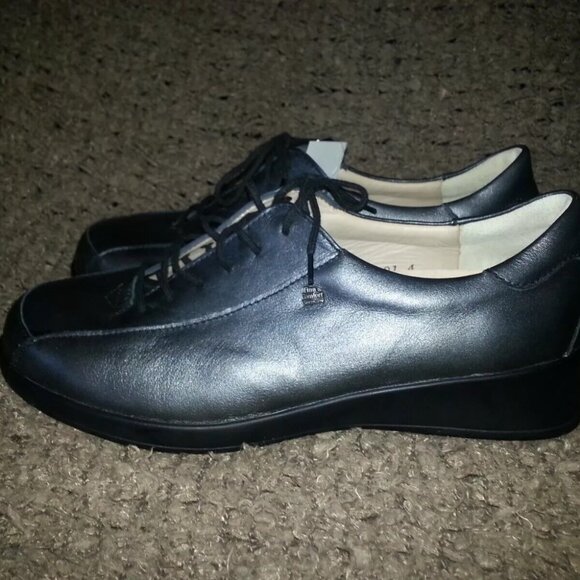 FINN COMFORT-Brisbane-Metallic Leather Oxfords-Lace-Up-Size 5UK-7.5US-NWOB - Picture 2 of 7